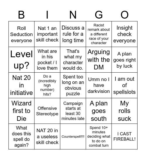 Sahalla Bingo Card Bingo Card
