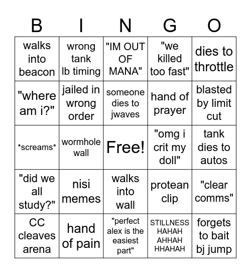 salem tea prog Bingo Card