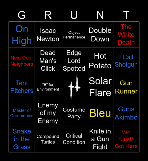 The Timber Lodge, v3.2 Bingo Card