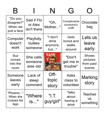 Peta Bingo Card