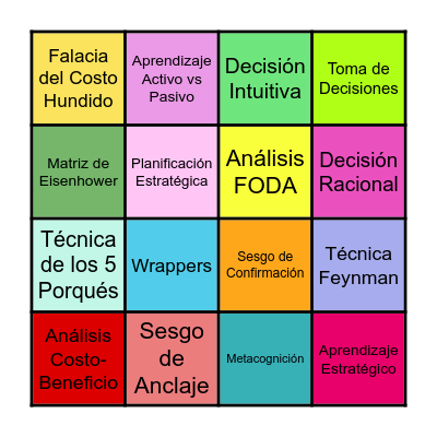 ★ BINGO ESTRATÉGICO ★ Bingo Card