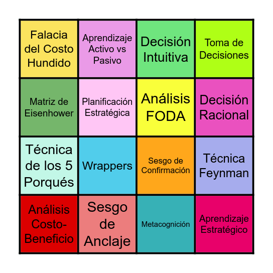 ★ BINGO ESTRATÉGICO ★ Bingo Card
