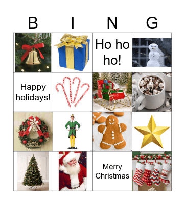 Christmas Bingo Card