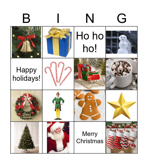 Christmas Bingo Card