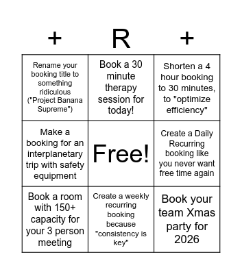 Book n' Block Bingo Card