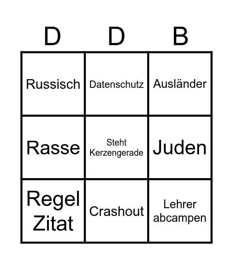 Dilan Delcer Bingo Card
