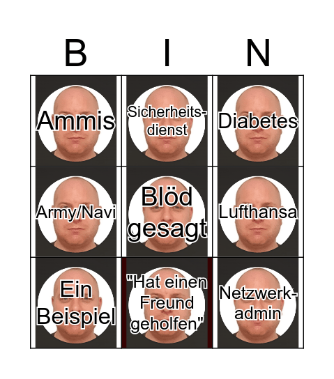 Das Menschik Bingo! FINAL VERSION Bingo Card