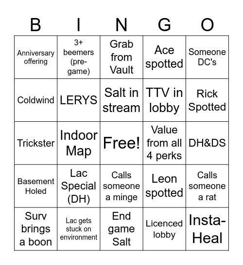 Laculans Subathon Special (K) Bingo Card