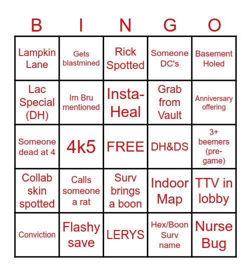 Laculans Subathon Special (K) Bingo Card