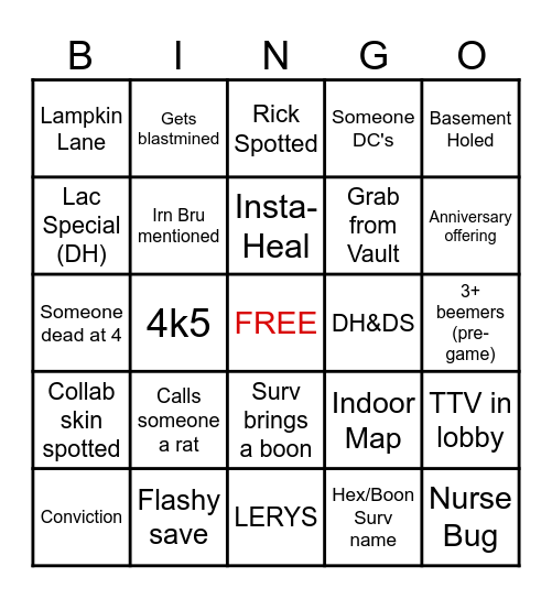 Laculans Subathon Special (K) Bingo Card