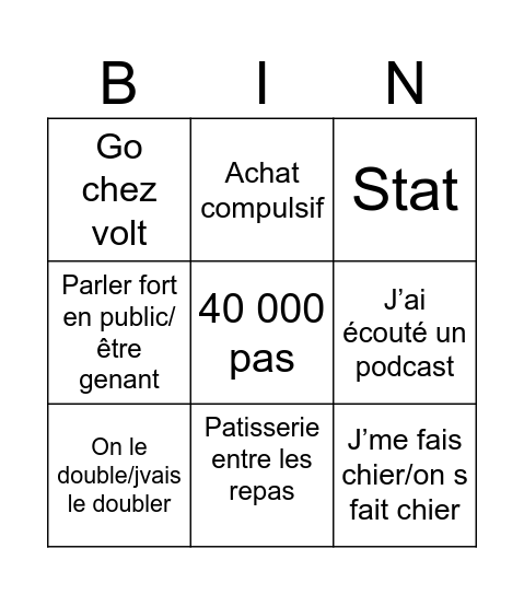 HadRien Bingo Card