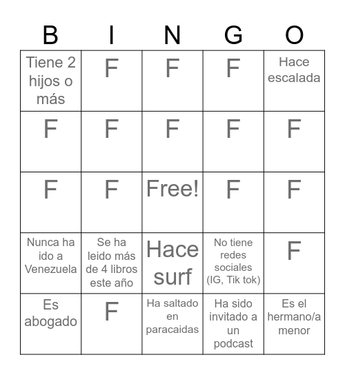 OFFSI Bingo Card