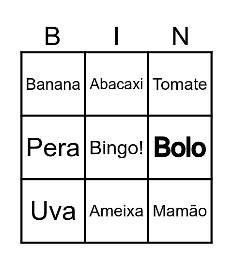Bingo Card