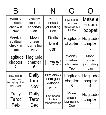 Winter Bingo Card