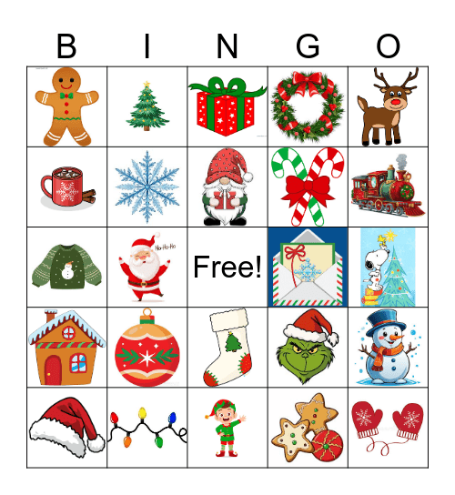 Christmas Bingo Card