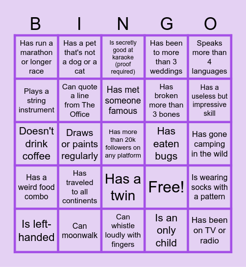 TUM.ai Bingo Card