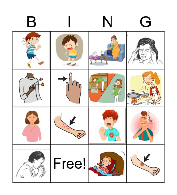 Health Problems Bingo Card
