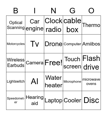 Technology bingo! :D Bingo Card