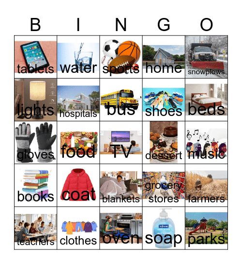 Gratitude Bingo Card