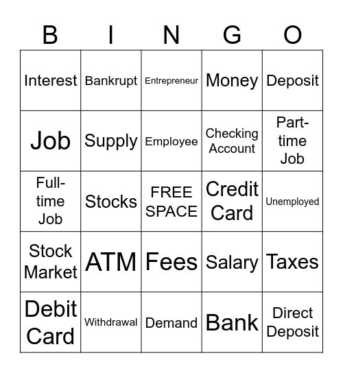 Aspire Bingo Card