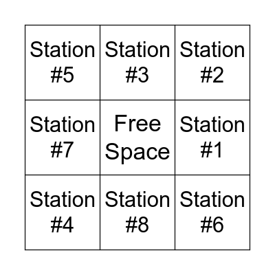 STREAM Night Bingo Card