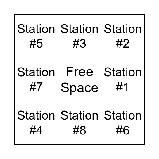 STREAM Night Bingo Card