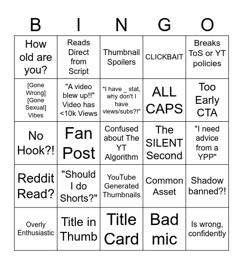 Feedback Bengo! Bingo Card