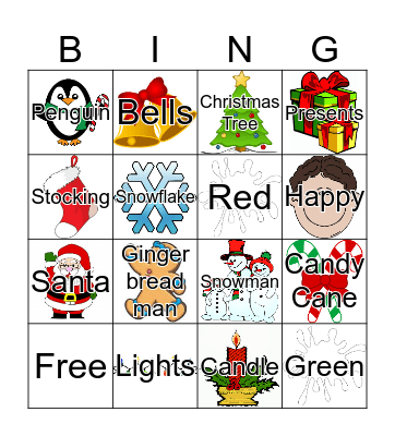 Christmas Bingo Card