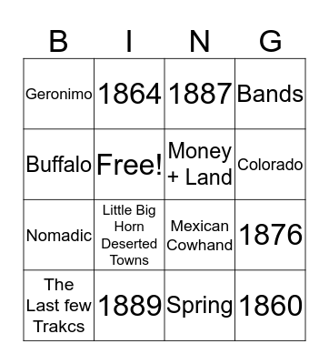 Opening the West Bingo Card