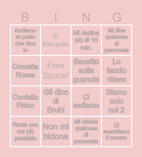 Today is the Day Bingo Card