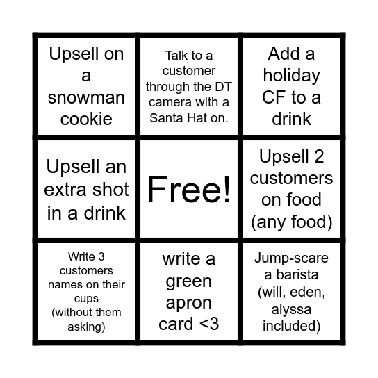 !! DO IT FOR THE BEAR CUP !! Bingo Card