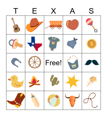 Theresa's Texas Bingo Card