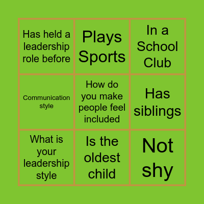 XINOS Human Bingo Card