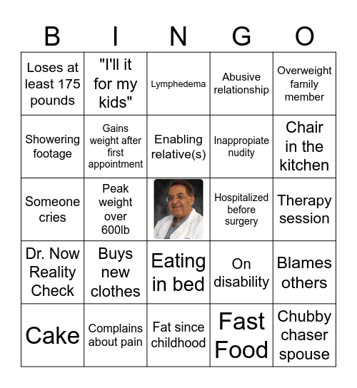My 600-lb Life BINGO Card