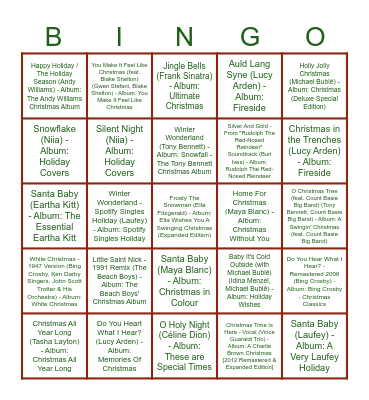 Christmas Singo <3 Bingo Card