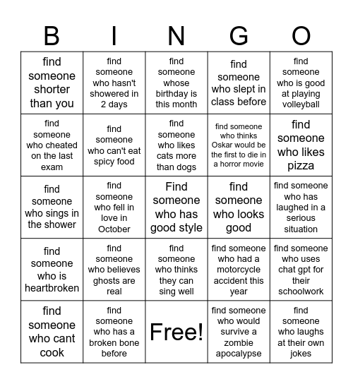 Bingo Card