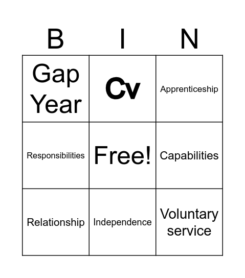 Mack Bingo Card