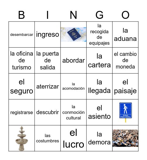 AP Lengua Unidad 3 Bingo Card