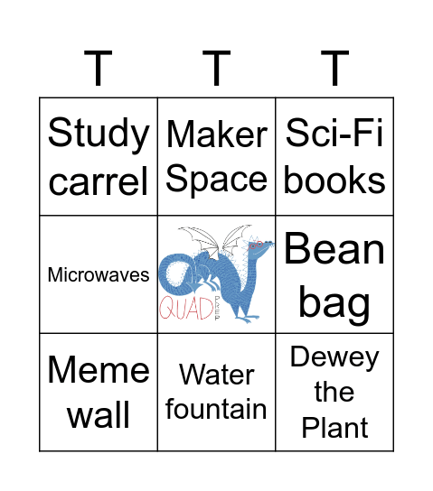 Upper School Tours Bingo Card