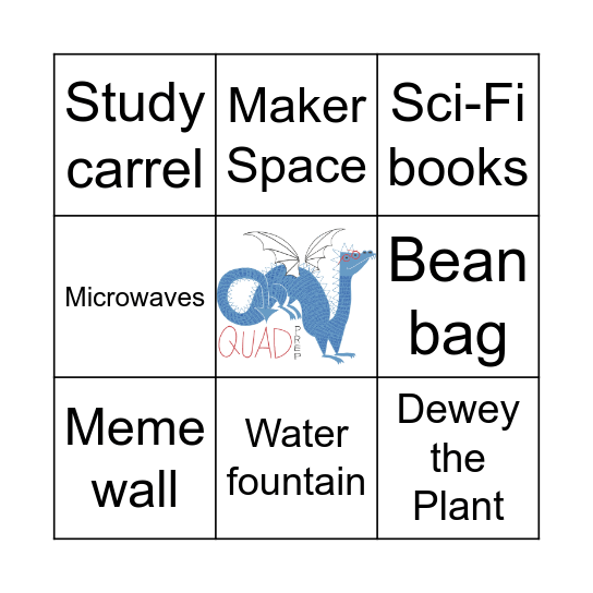 Upper School Tours Bingo Card
