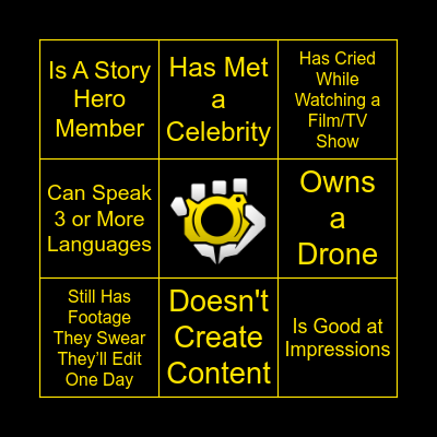 STORY HERO BINGO Card