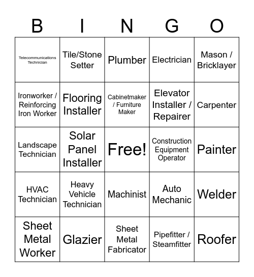 Hands On Heroes Bingo Card