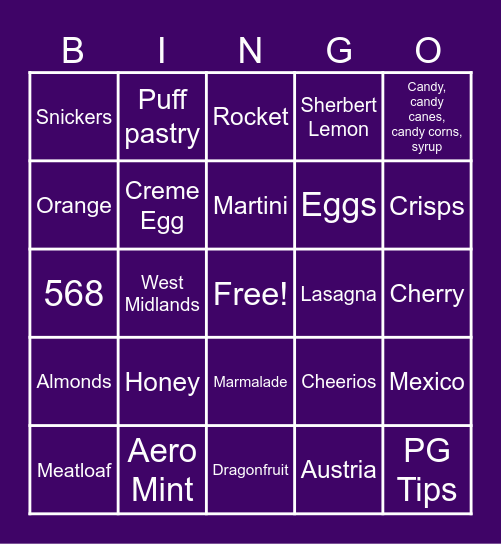 Lullaby Bingo! Bingo Card