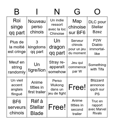 State of 🇨🇳Bingo Card