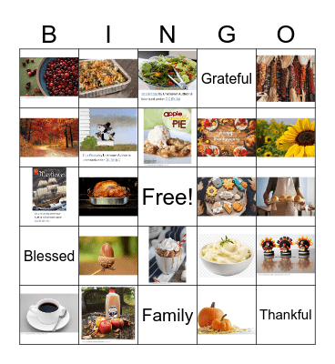 Happy Thanksgiving Bingo Card