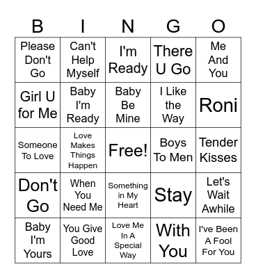 O That's My Jam! Bingo Card