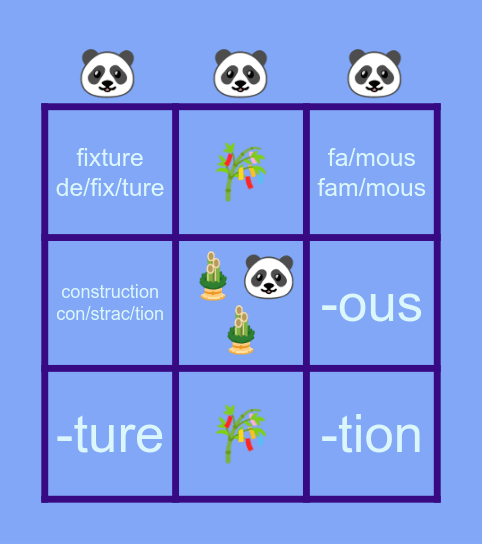 eleanor’s pandastic! 🐼 Bingo Card