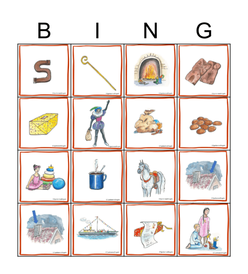 Sinterklaas Bingo Card