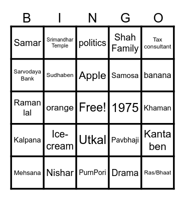Bingo_DR Bingo Card