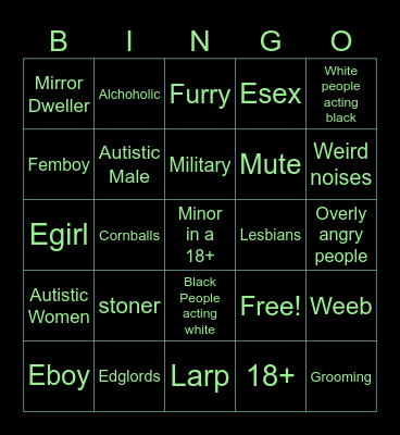 Vrchat Bino! Bingo Card
